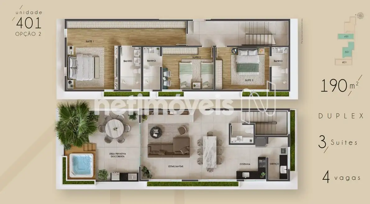 Planta Un. 401- Tipo 1