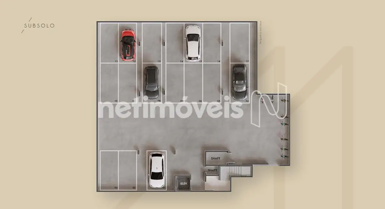 Planta Subsolo (Garagem)