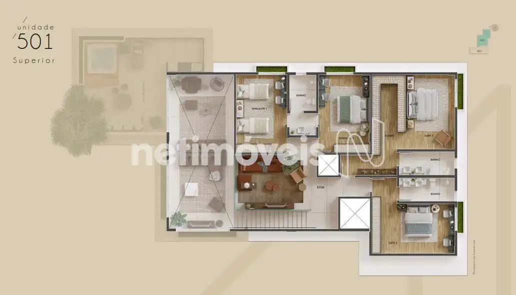 Planta Un. 501- Superior