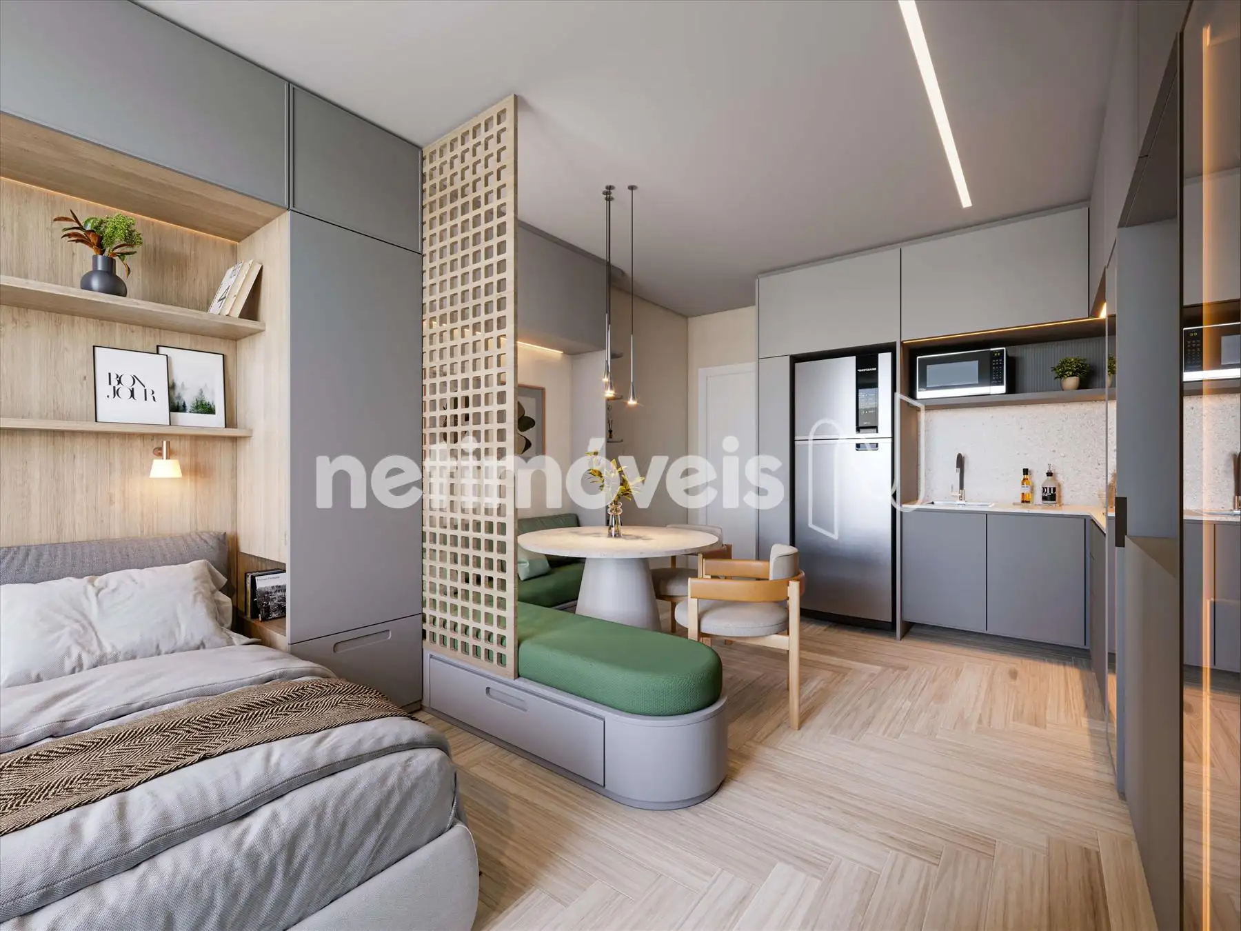 Studio para comprar com 25 m², 1 quarto, 1 banheiro em Rua São Paulo, Centro, Belo Horizonte
