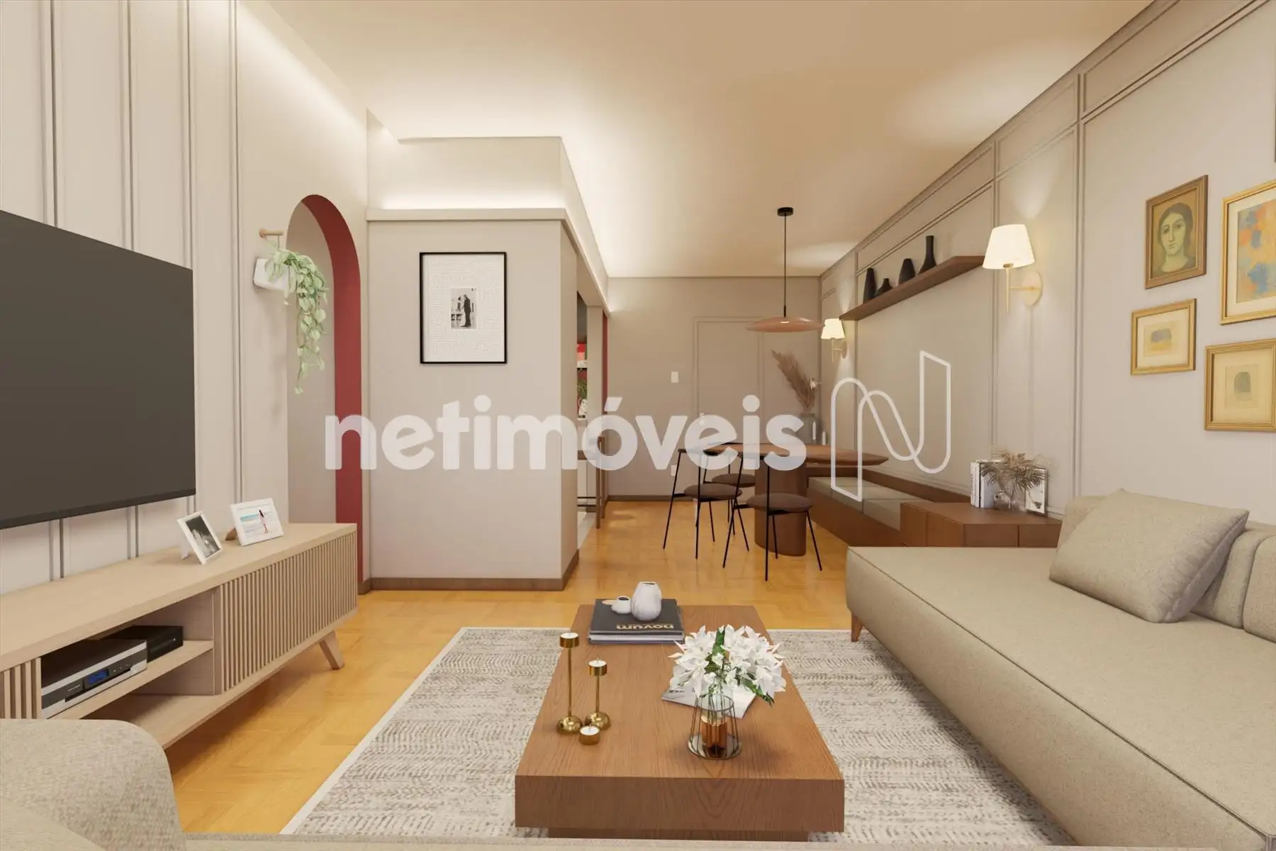 Apartamento com 3 quartos — Centro, Belo Horizonte