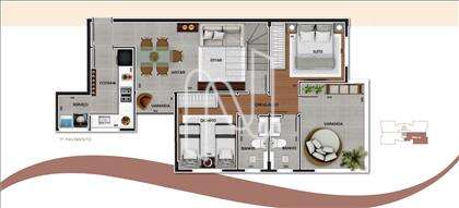 Planta Baixa 2D 1º Pavimento
