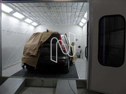 Cabine para pintura dos carros