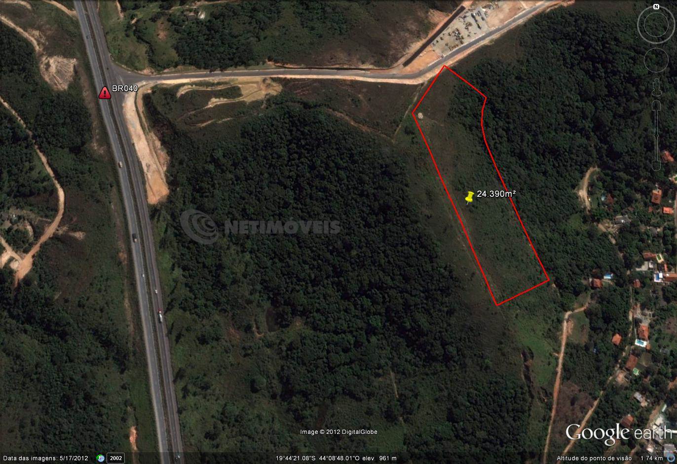 Perímetro da Área -  Ao Lado BR-040 