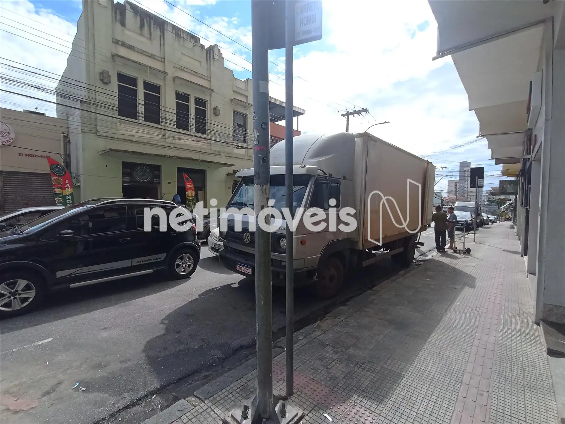 Vista da frente da loja