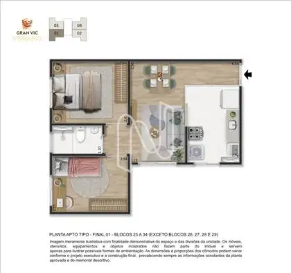 Planta Apartamento Tipo  