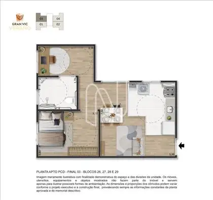 Planta Apartamento PDC 