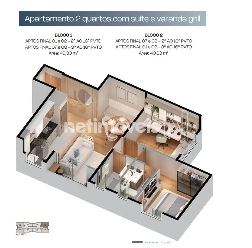 planta do apartamento