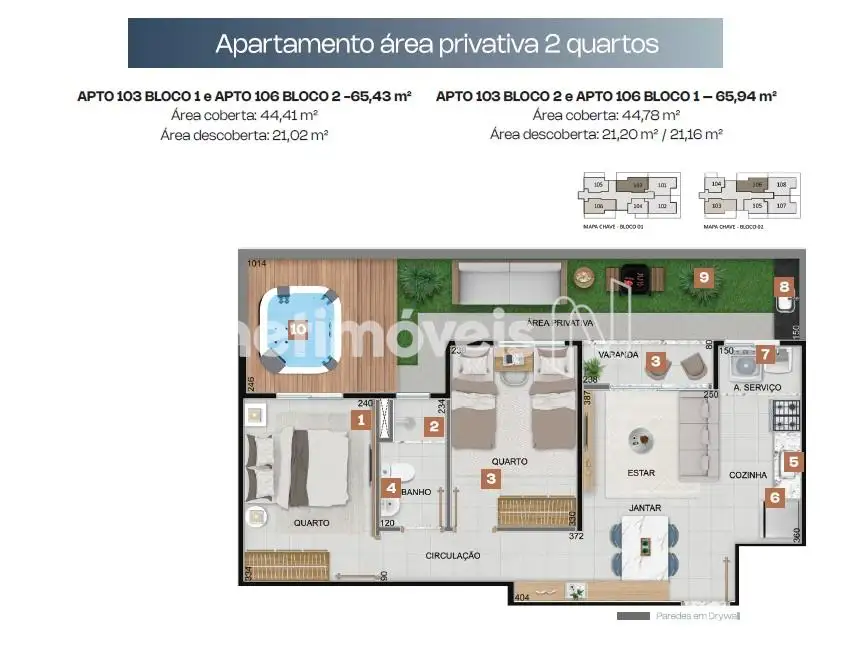área privativa