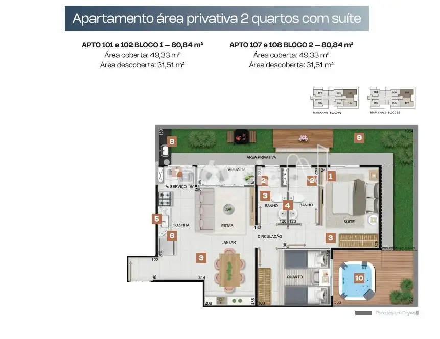 área privativa