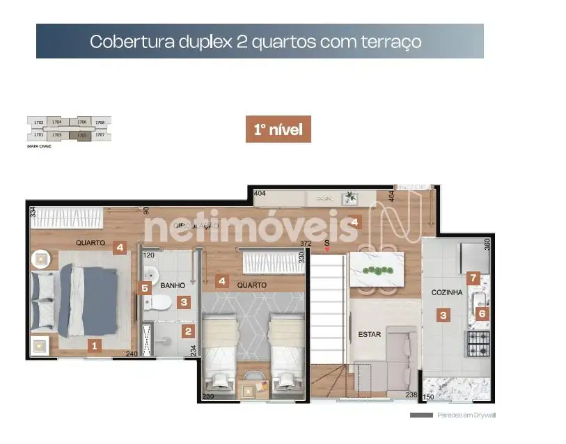 planta do apartamento