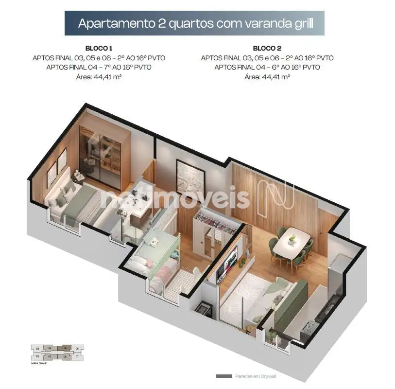 planta do apartamento
