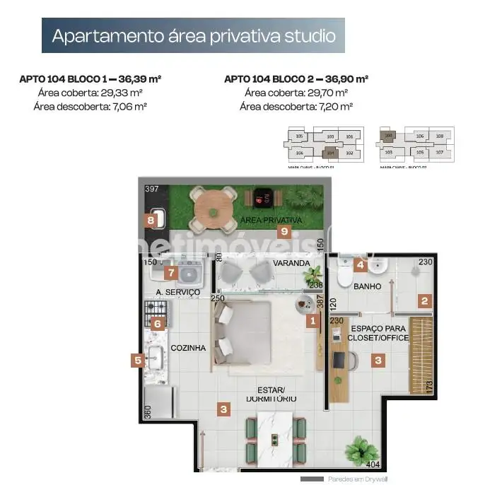 área privativa
