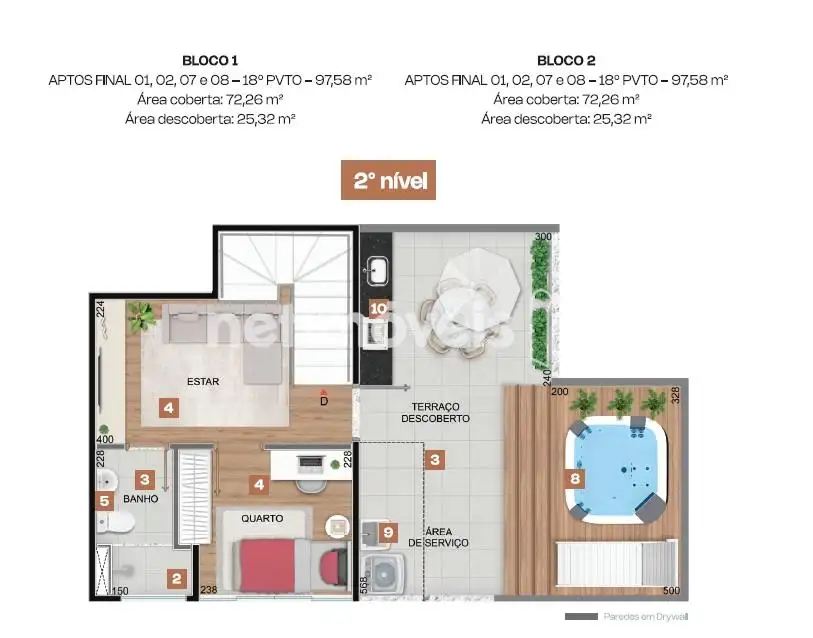 planta do apartamento