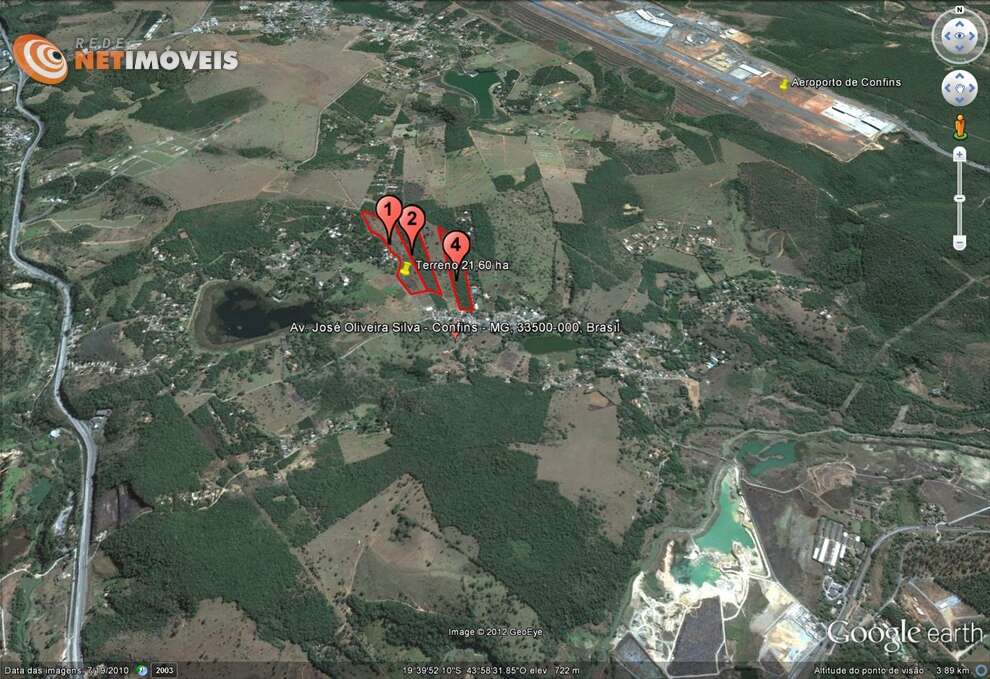 Vista ampla - ao fundo Aeroporto ConfisVista ampla - ao fundo Aeroporto Confis