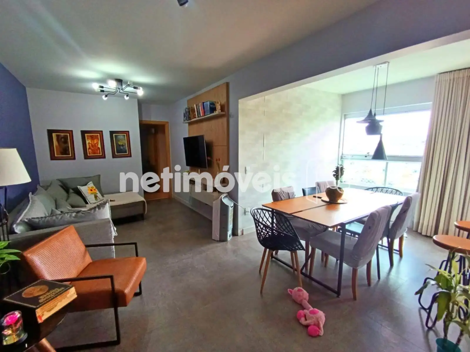Sala com varanda integrada