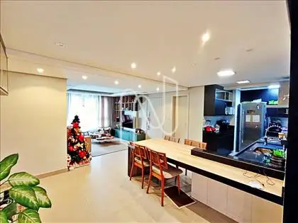 sala de jantar integrada a cozinha 