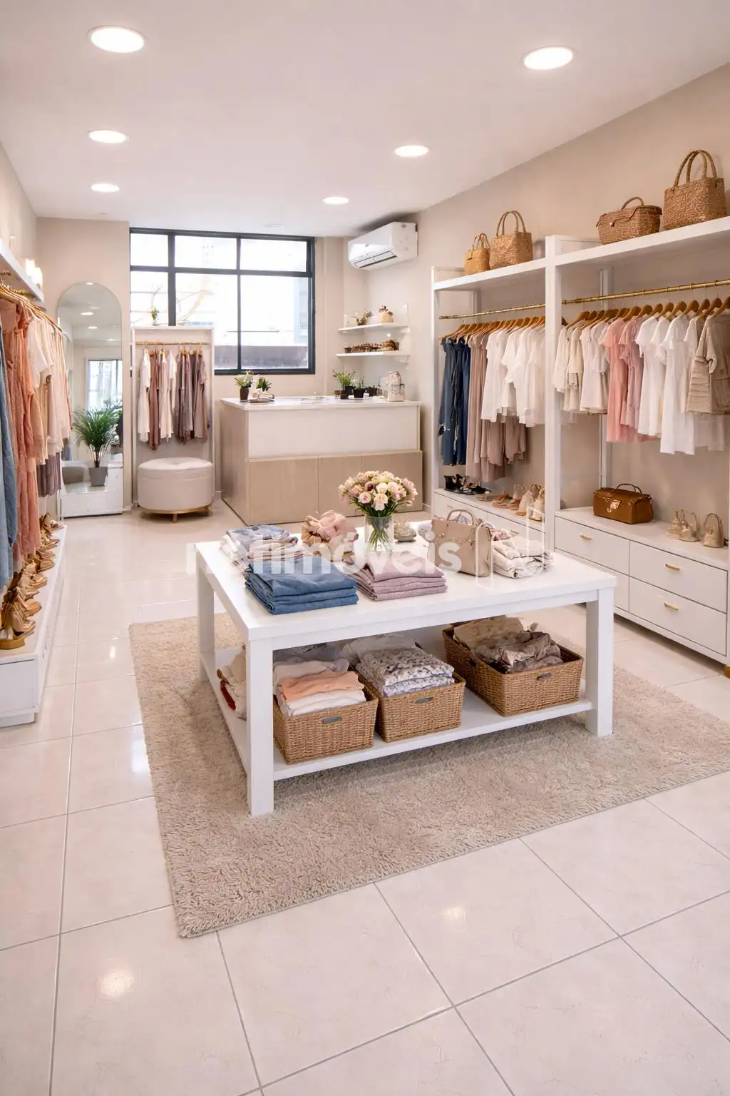 Foto demonstrativa de uma loja de roupa