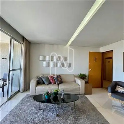 Sala de estar com varanda
