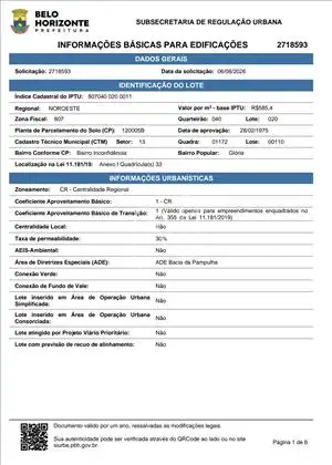Pagina 1 da informação básica
