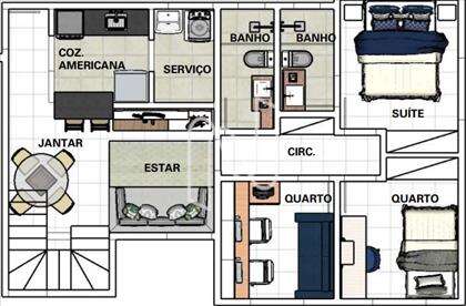 Planta baixa primeiro piso
