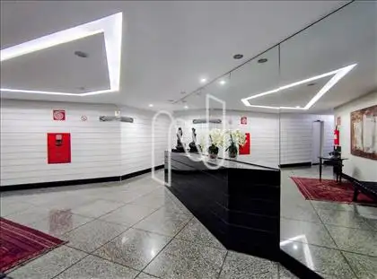 Hall decorado da entrada do prédio