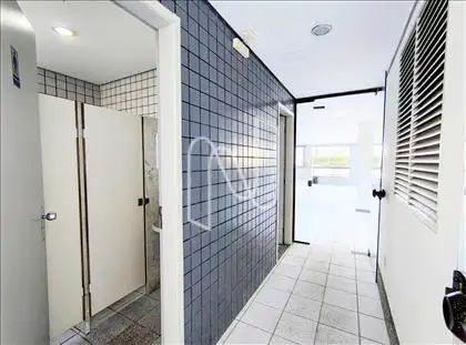 Hall para os banheiros do salão de festa