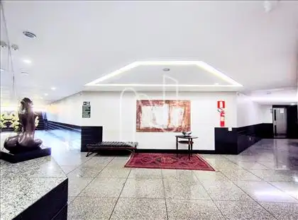 Hall decorado da entrada do prédio