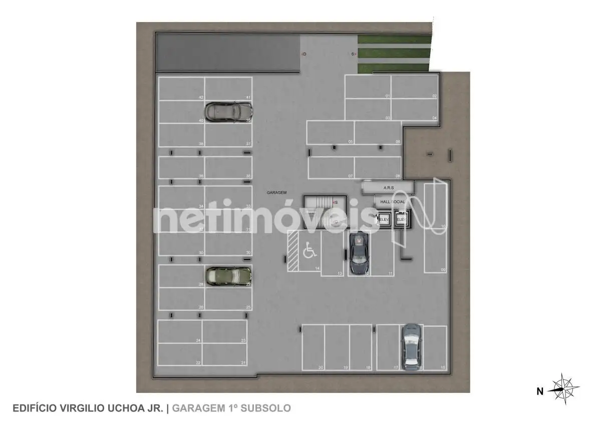 Planta Garagem 2º Subsolo