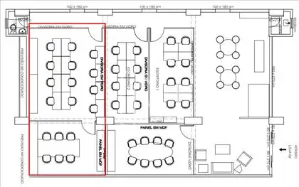 Planta Escritorio 03 + Sala de Reunião 
