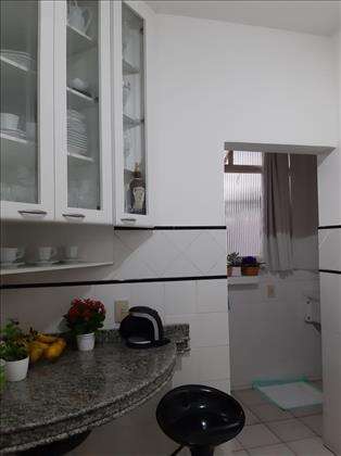 cozinha com bancada gourmet