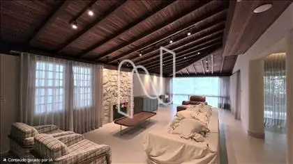 Sala de Estar com Lareira  