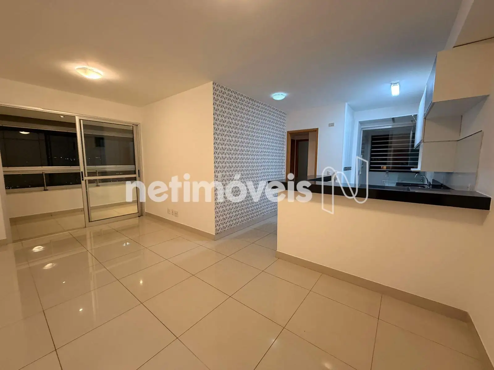 sala com cozinha americana