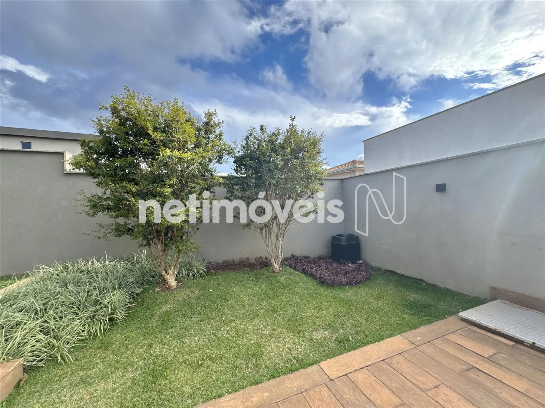 Jardim com jabuticabeiras