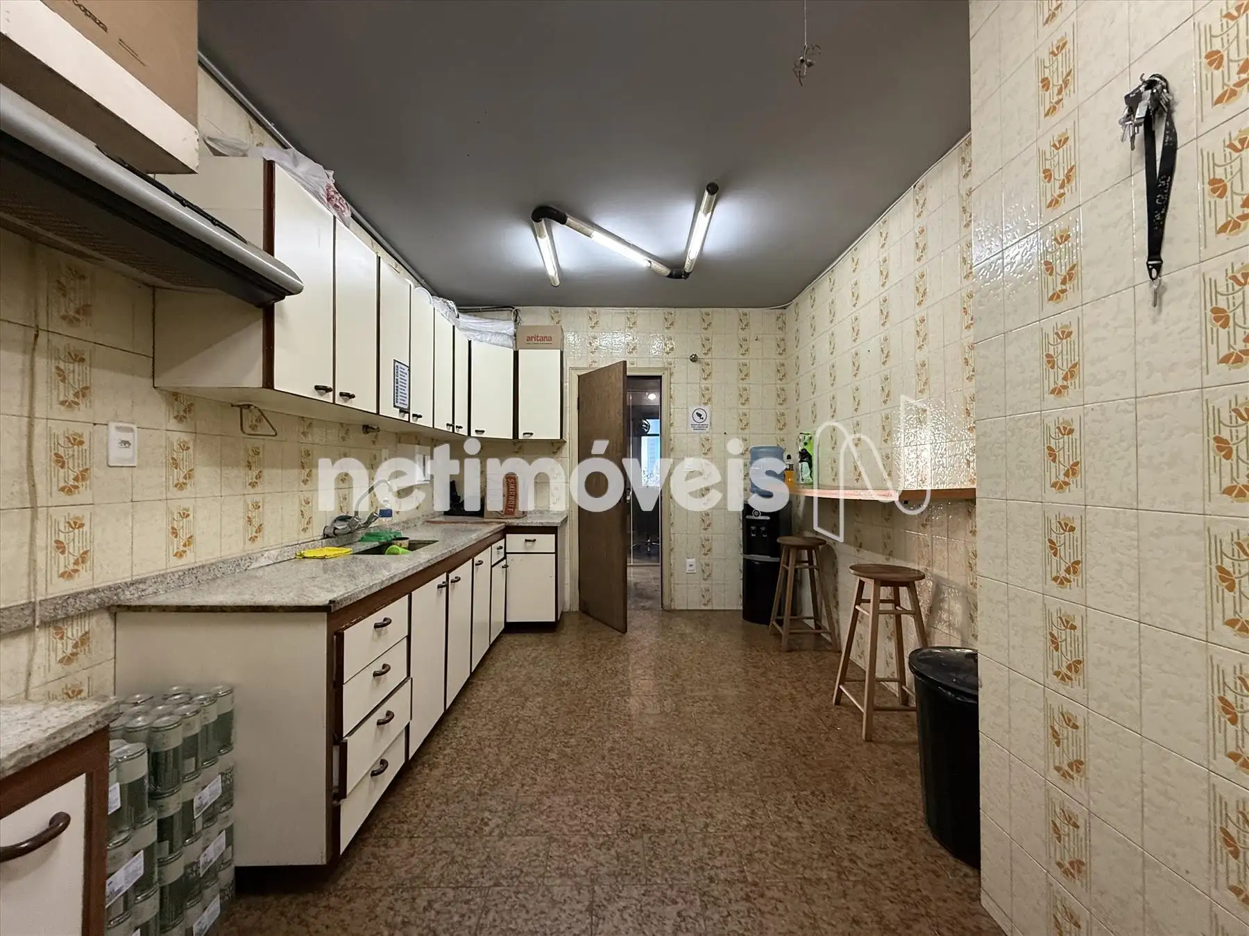 Cozinha de uma das casa