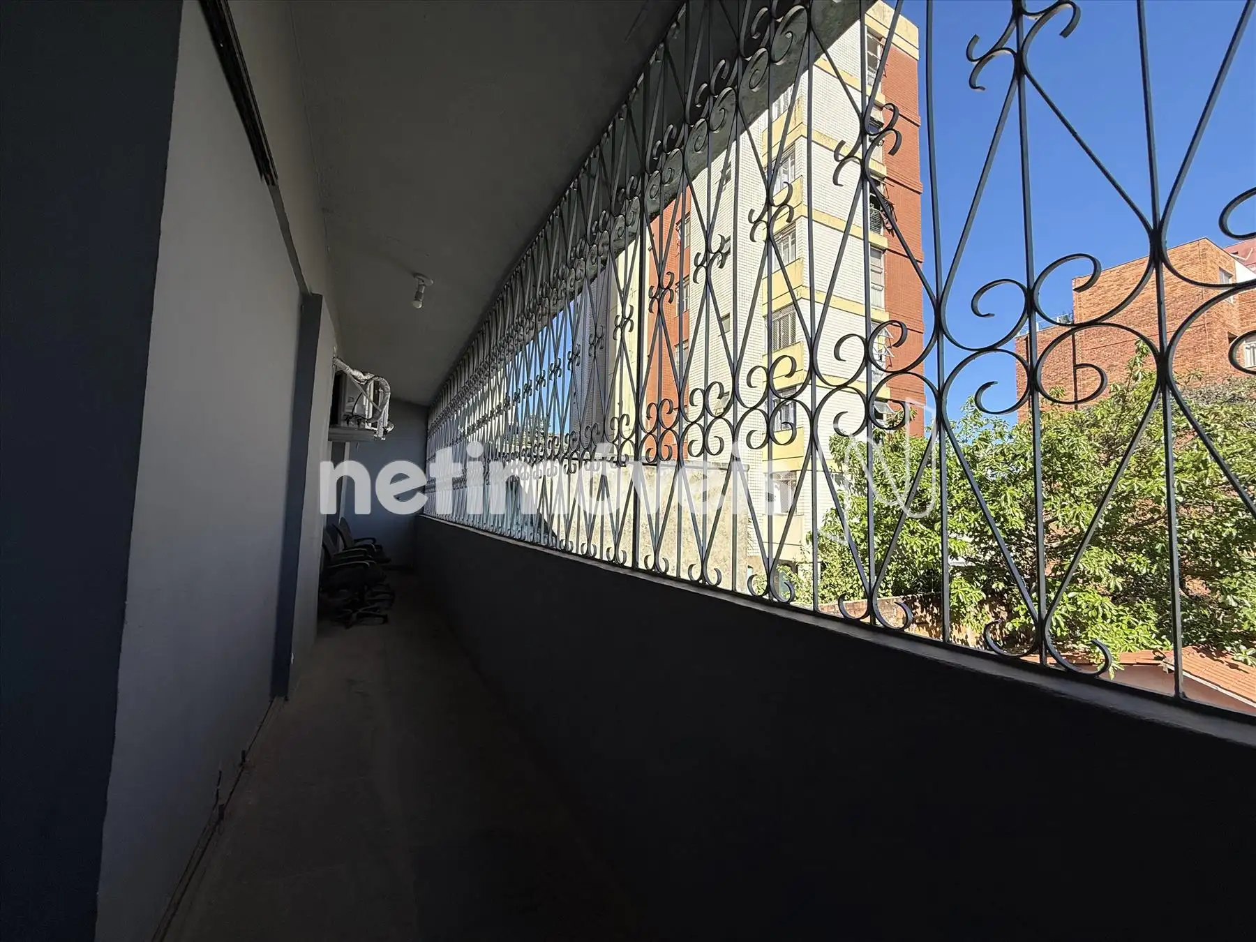Varanda de uma das casa