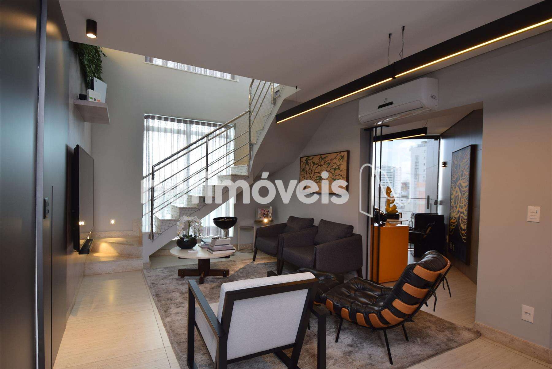 Sala de estar com ar condicionado