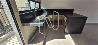 Cozinha americana com área externa