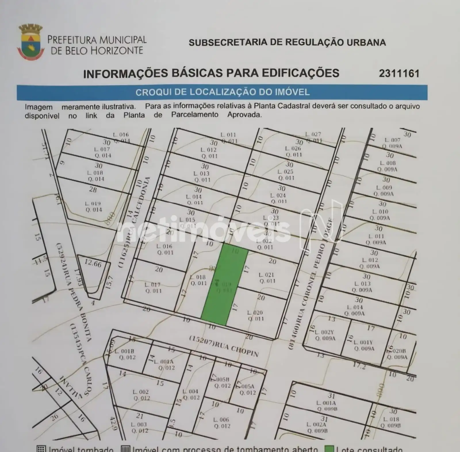 Informação básica Prefeitura BH