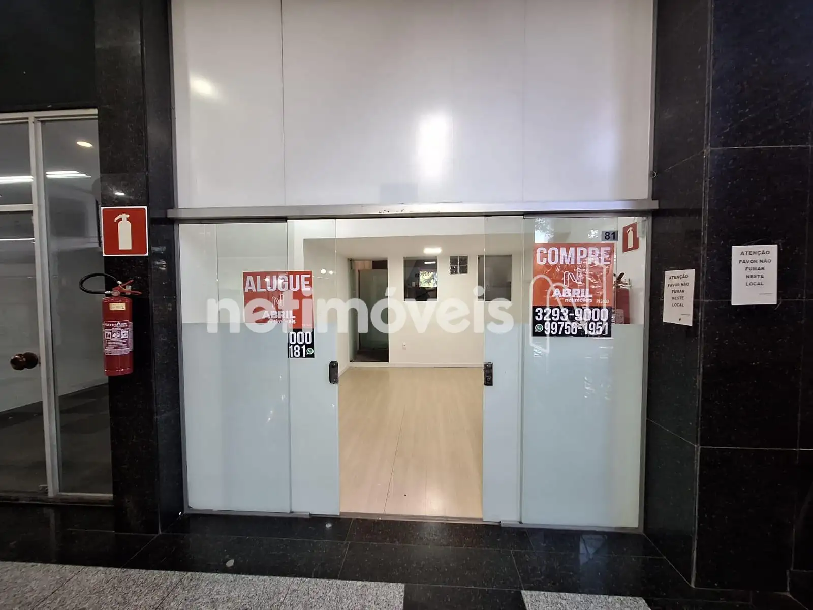 Frente loja, são 34m²