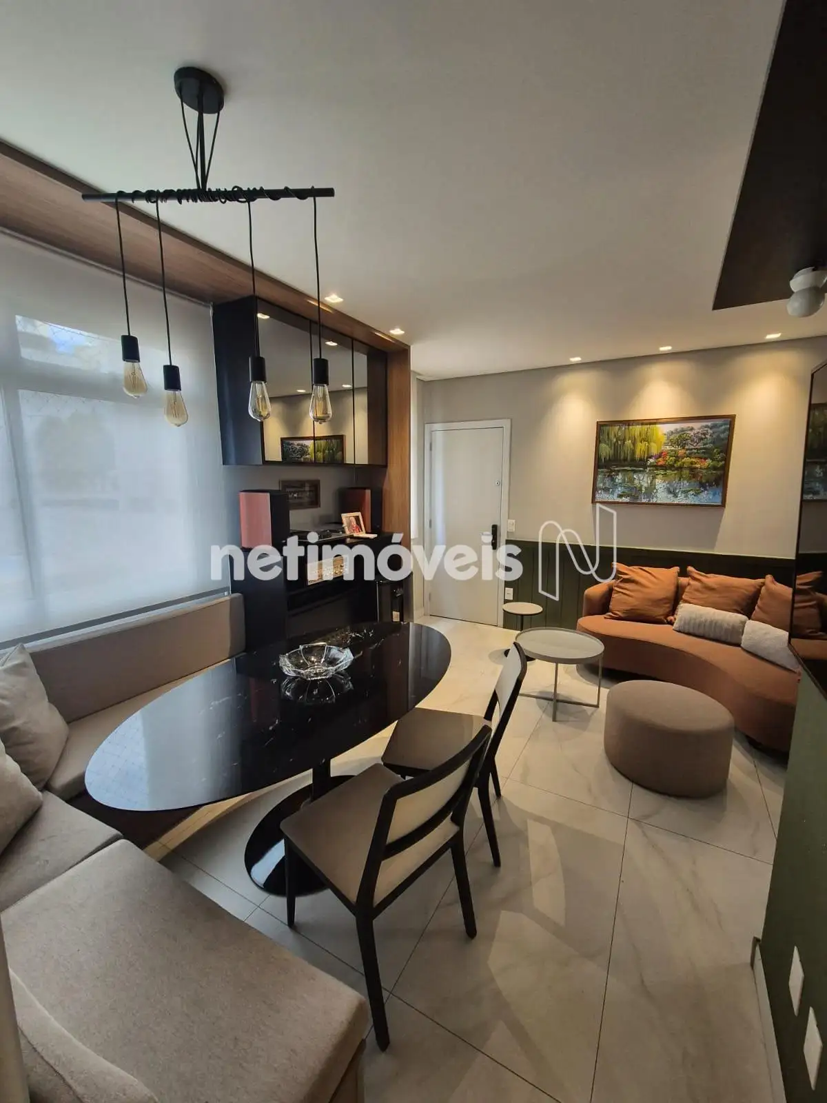 Sala de jantar e estar ângulo 2