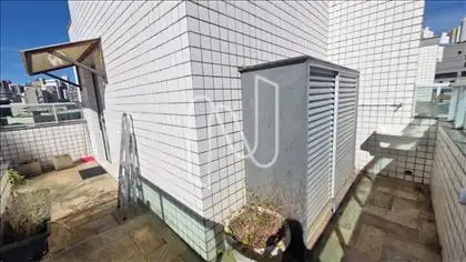 Terraço nos fundos do apartamento