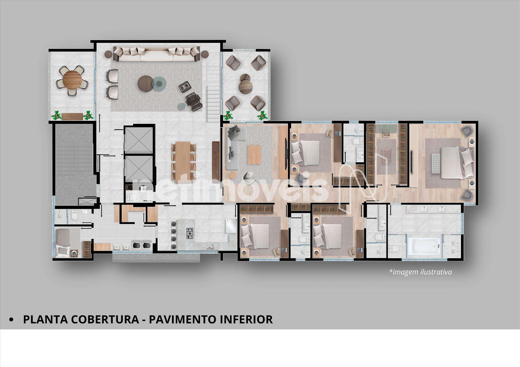 Planta Cobertura - Pav. Inferior