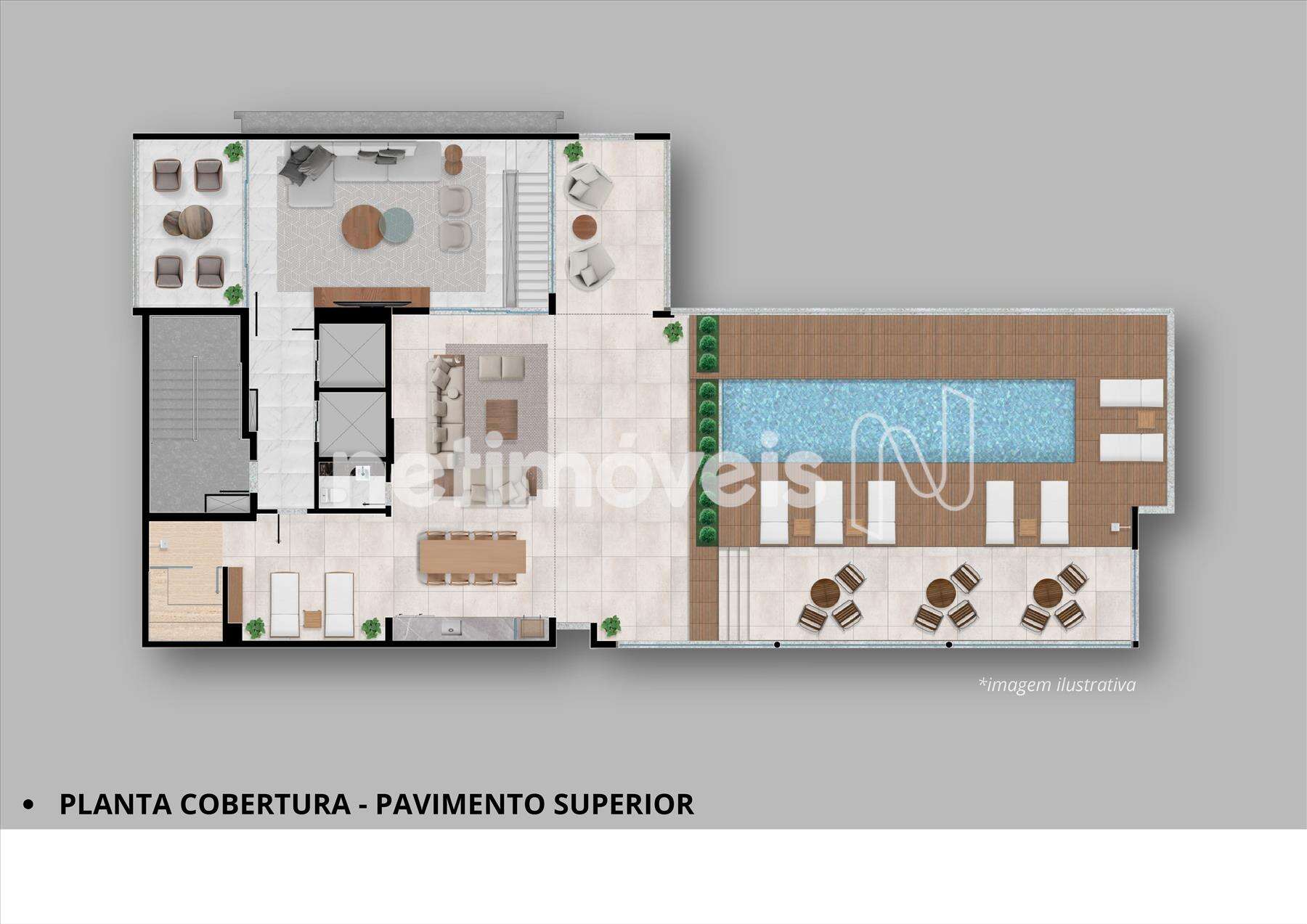 Planta Cobertura - Pav. Superior