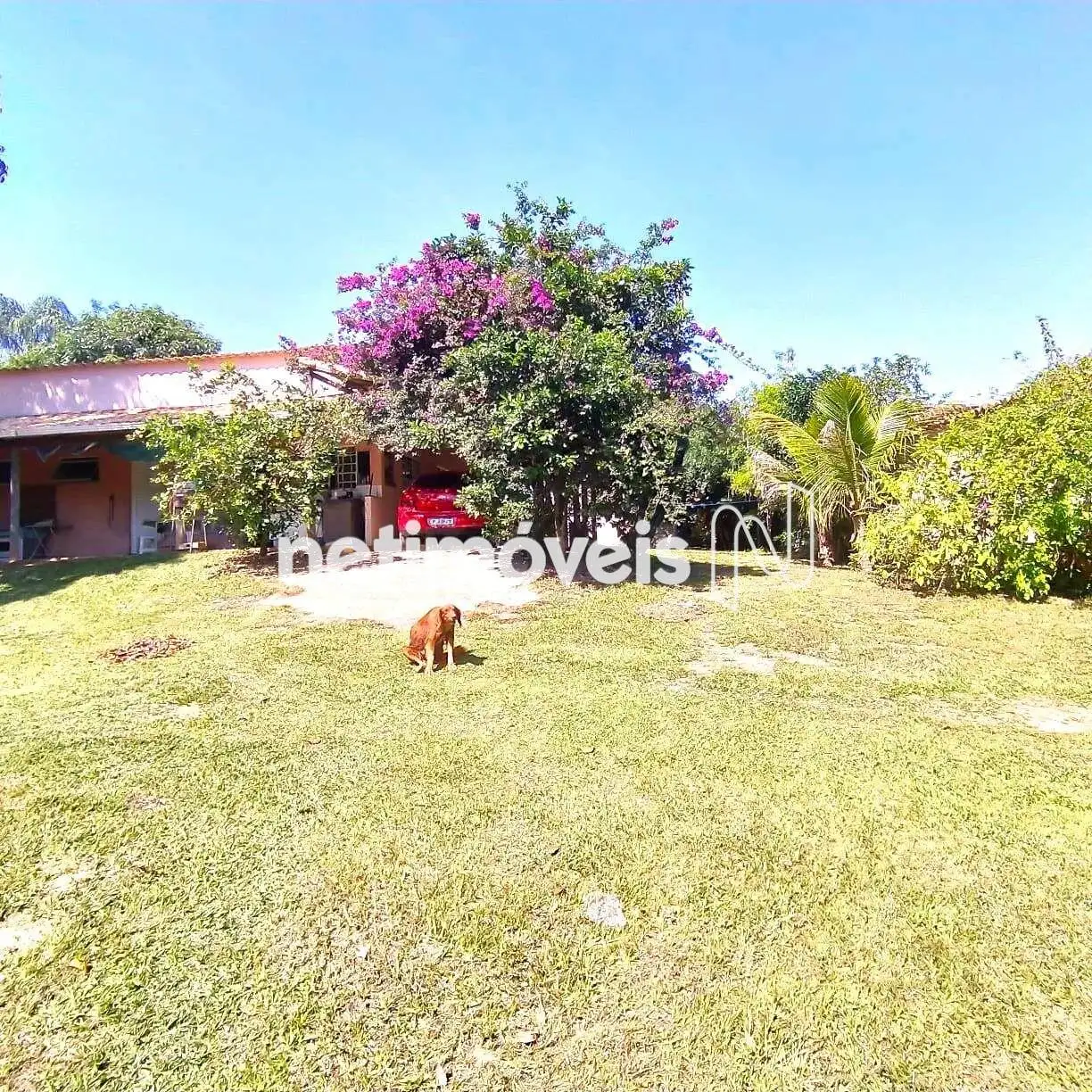 Vista da frente da casa