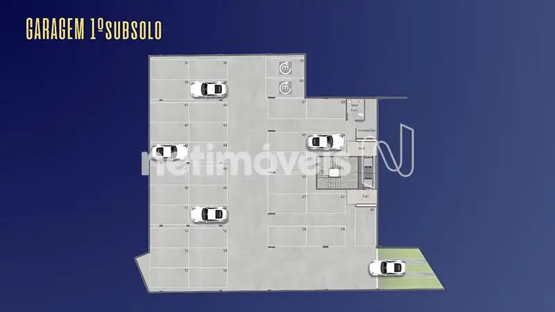Planta Garagem - 1º Subsolo