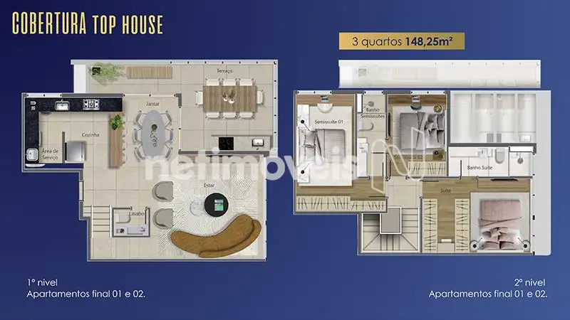 Planta Apto. Cobertura (Final 01 e 02)
