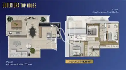Planta Apto. Cobertura (Final 03 e 04)