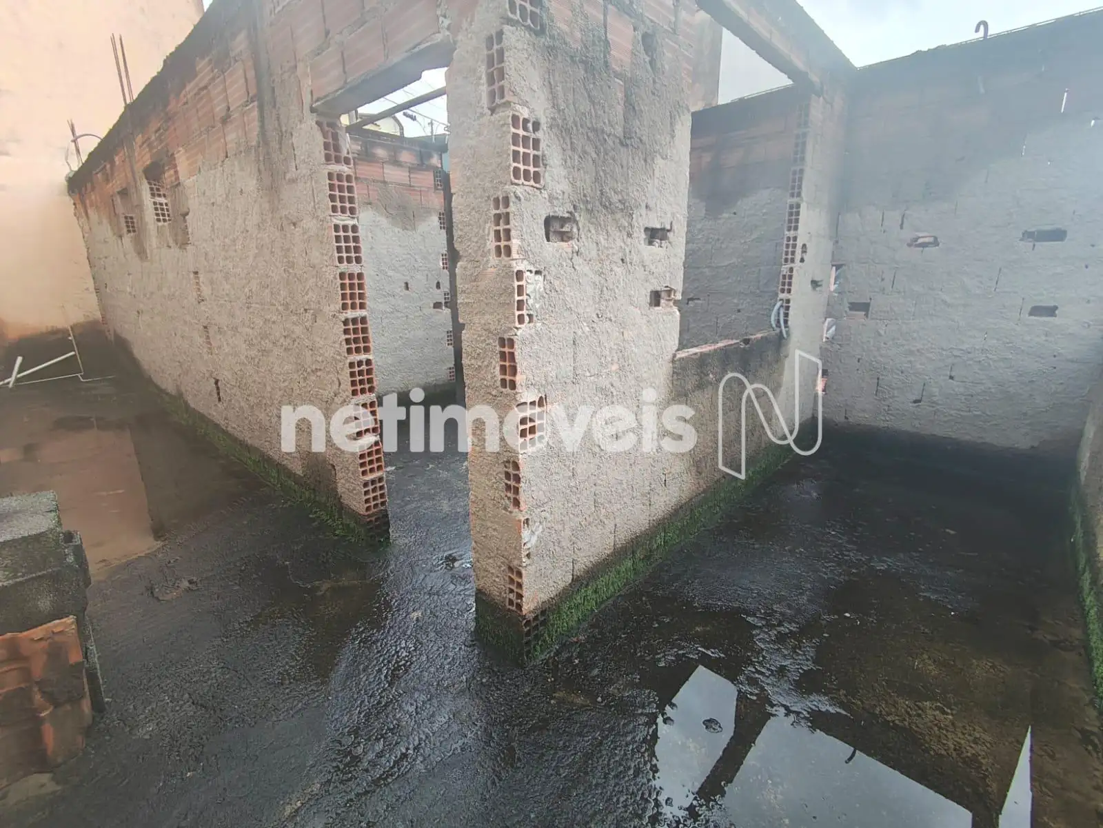 Parte da casa em construção