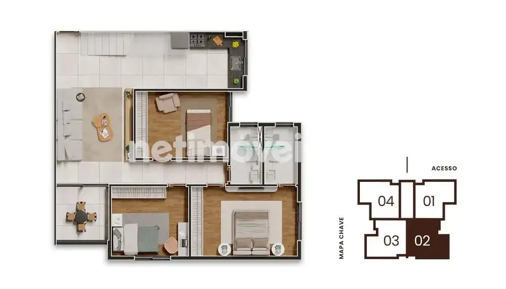 Cobertura 01° Nível 